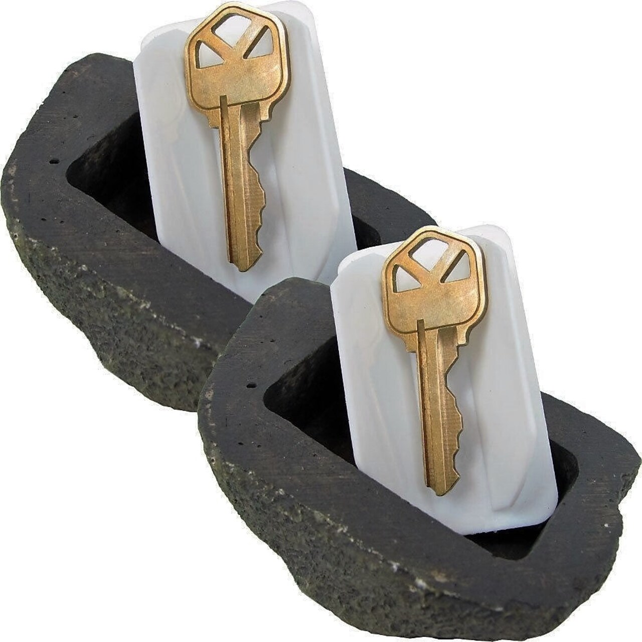 RamPro Hide-a-Spare-Key Fake Rock - Looks & Feels like Real Stone - Safe for Outdoor Garden or Yard, Geocaching (1)